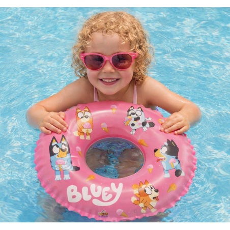 Flotador Circular Infantil Bluey Y Bingo 48 Cm