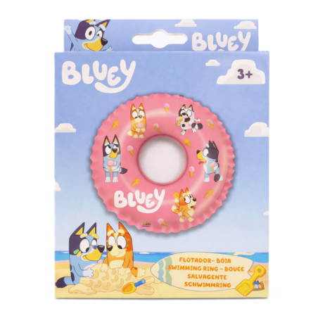 Flotador Circular Infantil Bluey Y Bingo 48 Cm