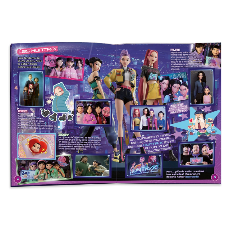Álbum K-POP Demon Hunters Con 2 Sobres