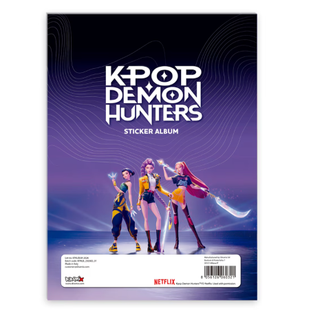 Álbum K-POP Demon Hunters Con 2 Sobres