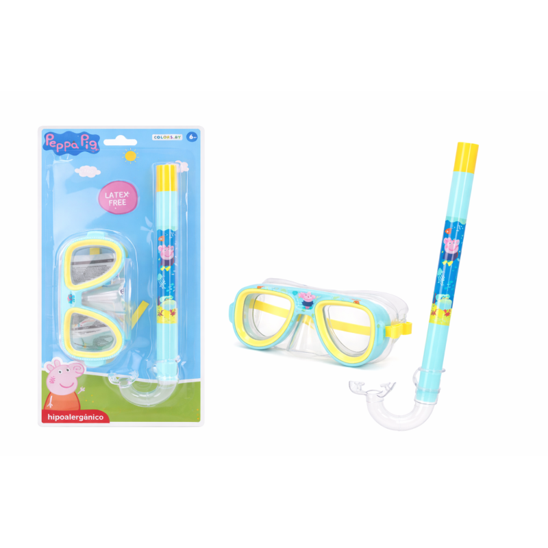 Peppa Pig Máscara Y Tubo