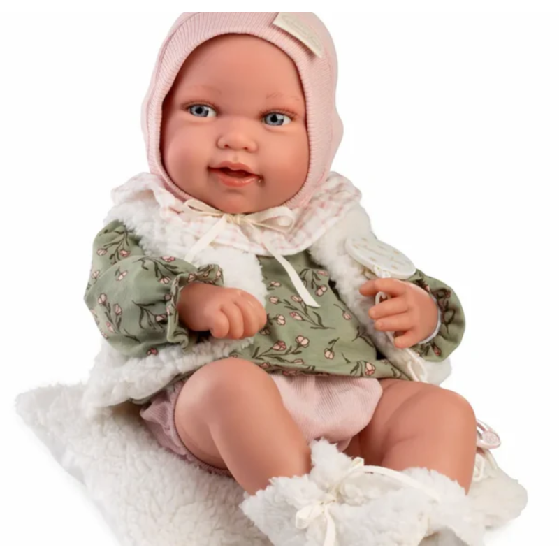 Antonio Juan Recién Nacida Pipa Chaleco Borreguillo