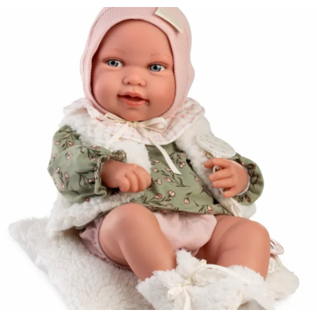 Antonio Juan Recién Nacida Pipa Chaleco Borreguillo