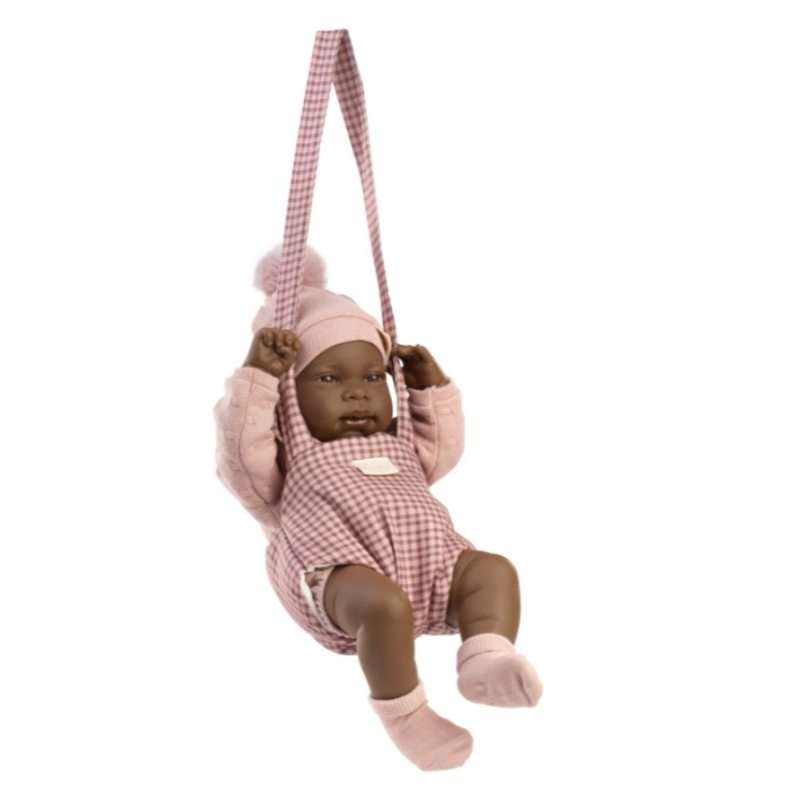 Antonio Juan Recién Nacida Indira Con Portabebé