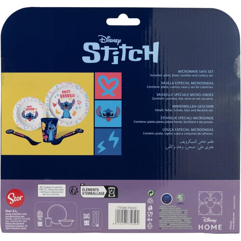 Set Micro Kids 5 Pcs En Estuche Stitch Palms