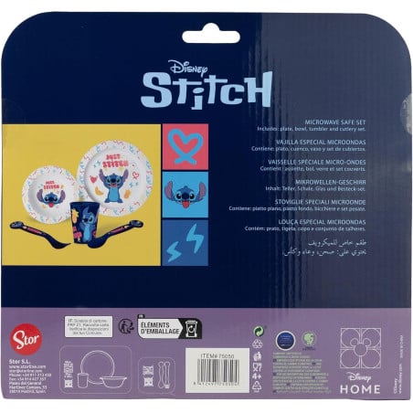 Set Micro Kids 5 Pcs En Estuche Stitch Palms