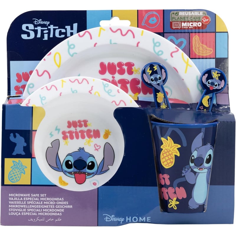 Set Micro Kids 5 Pcs En Estuche Stitch Palms