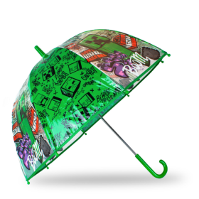 Paraguas Transparente Minecraft 45 Cm