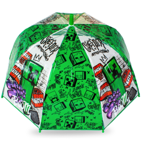 Paraguas Transparente Minecraft 45 Cm 2