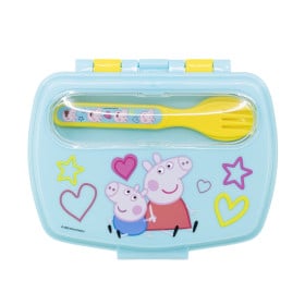 Sandwichera Rectangular Con Cubiertos Peppa Pig De Stor 2