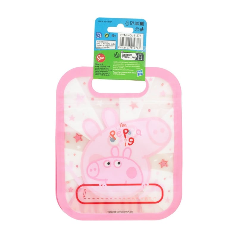 Set Bolsas Con Cierre Zip Peppa Pig