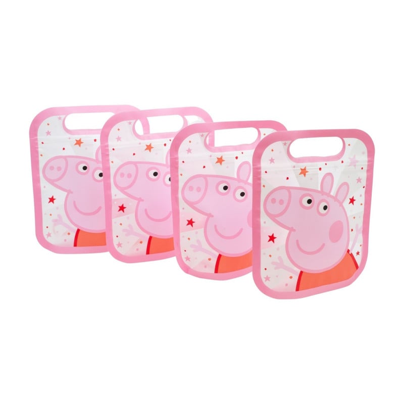 Set Bolsas Con Cierre Zip Peppa Pig