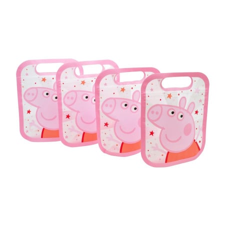 Set Bolsas Con Cierre Zip Peppa Pig