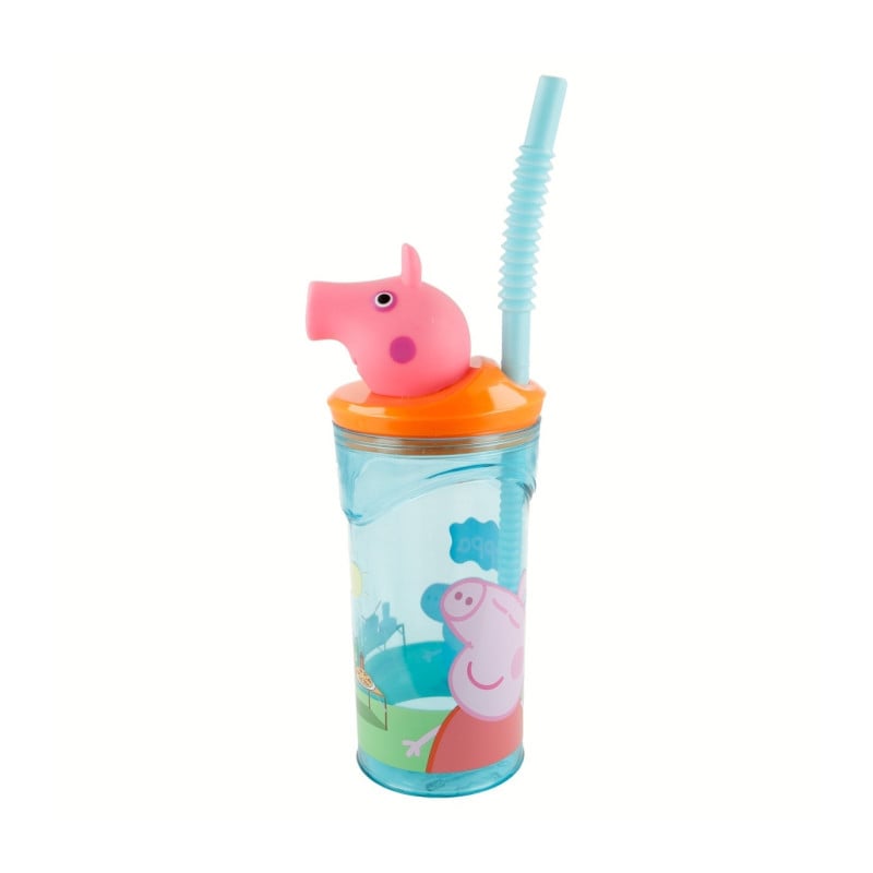 Vaso Figurita 3D Peppa Pig 360 Ml