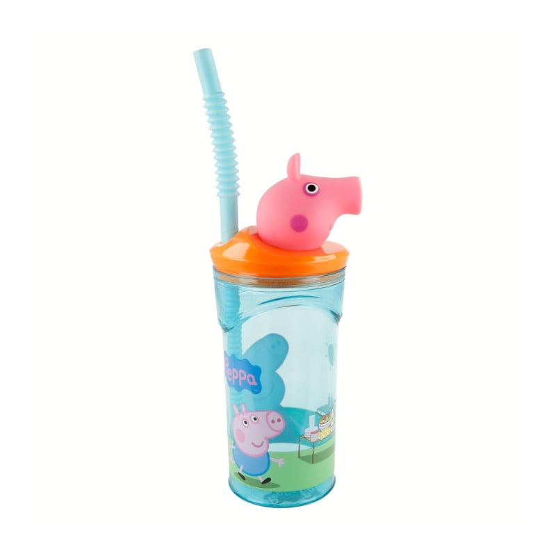 Vaso Figurita 3D Peppa Pig 360 Ml