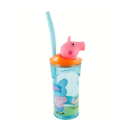 Vaso Figurita 3D Peppa Pig 360 Ml