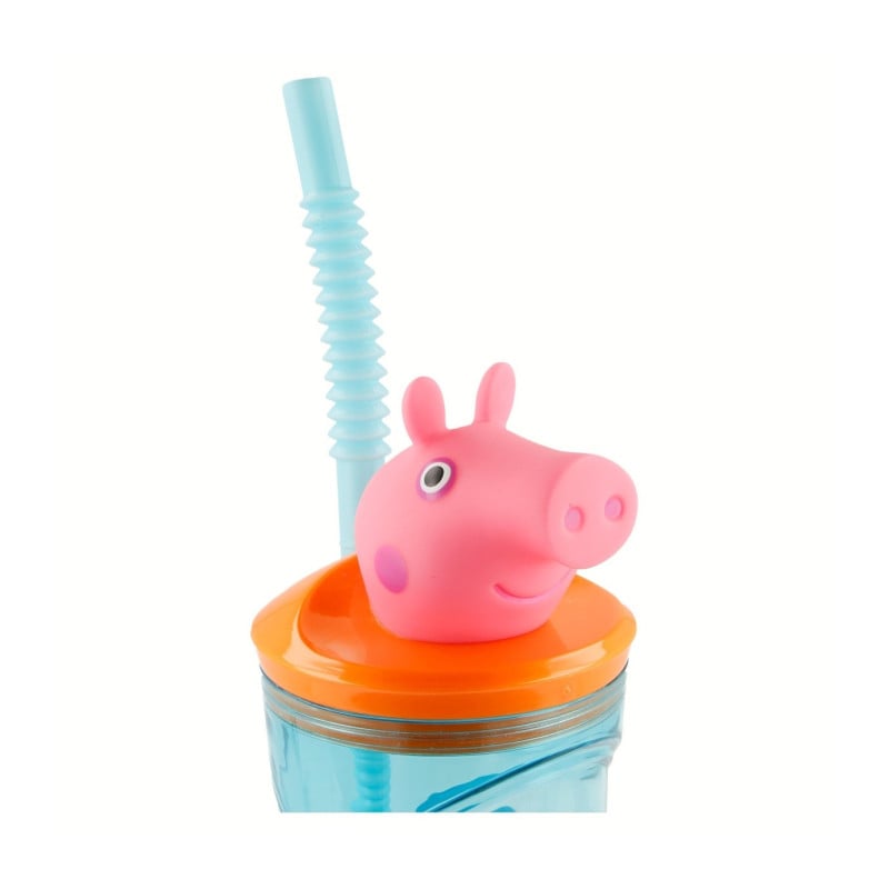 Vaso Figurita 3D Peppa Pig 360 Ml