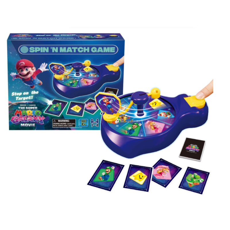 Super Mario Galaxy Juego De Mesa Spin'n Match De Epoch Para Imaginar