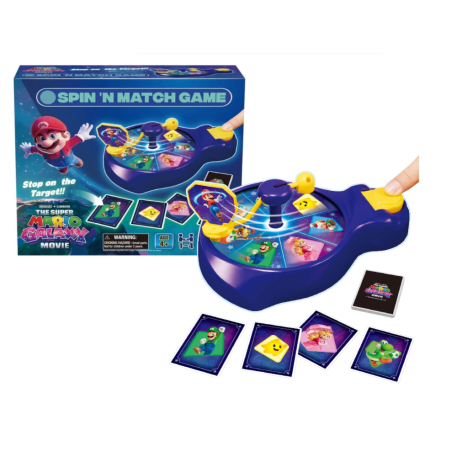 Super Mario Galaxy Juego De Mesa Spin'n Match De Epoch Para Imaginar