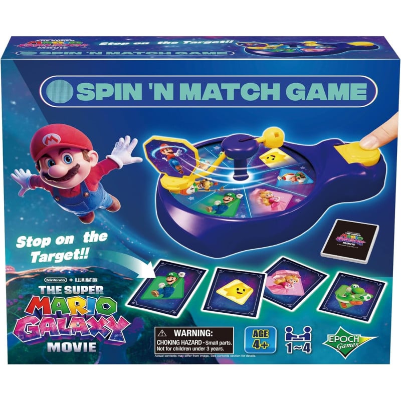 Super Mario Galaxy Juego De Mesa Spin'n Match