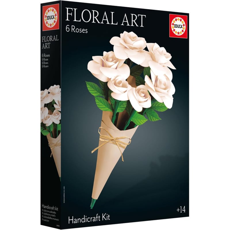 Floral Art 6 Rosas Blancas