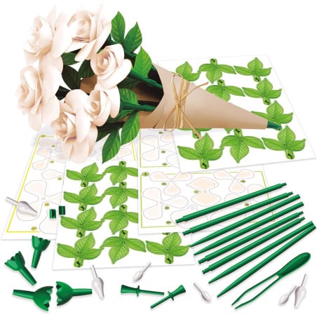 Floral Art 6 Rosas Blancas