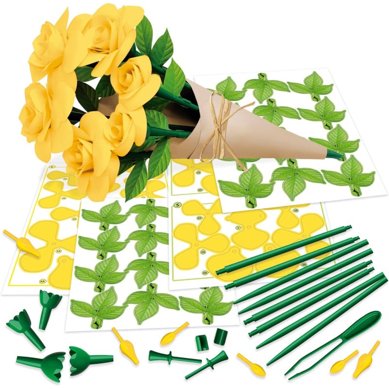 Floral Art 6 Rosas Amarillas Educa