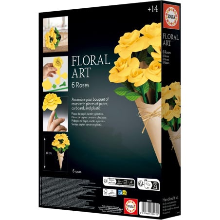 Floral Art 6 Rosas Amarillas Educa
