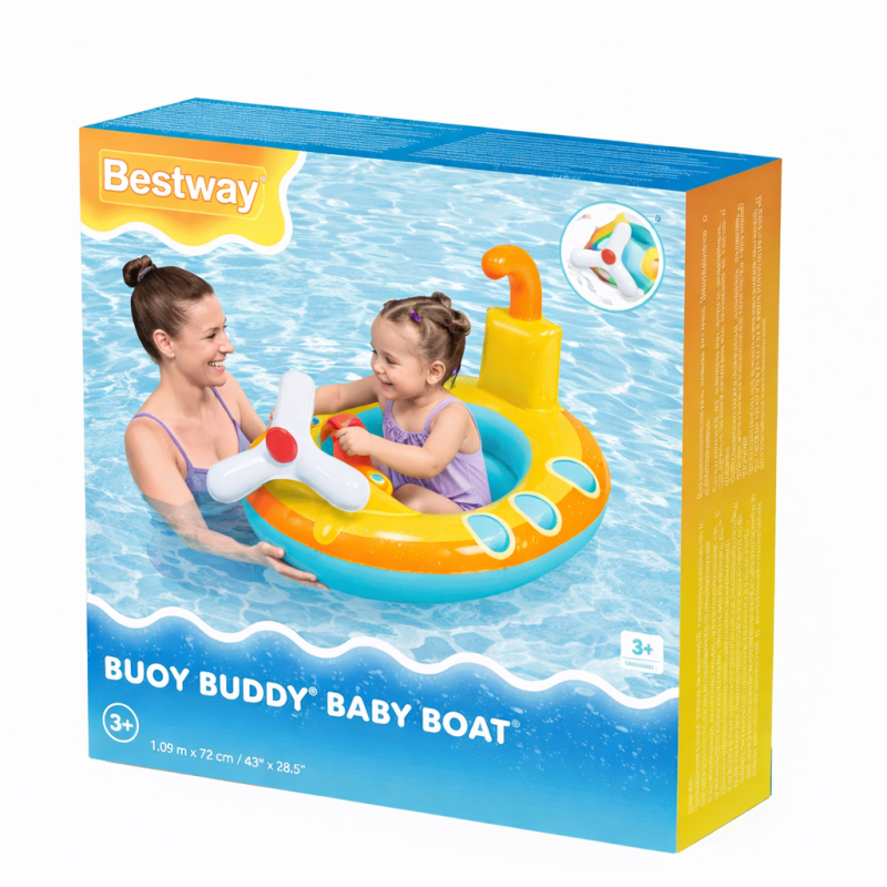 Barca Infantil Animales Marinos 111 Cm Surtido