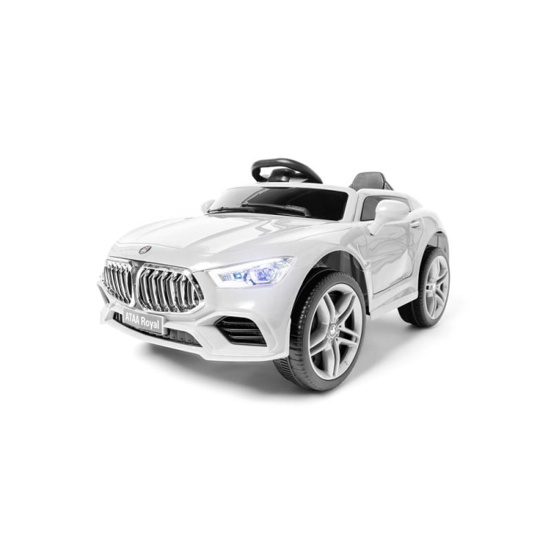 Coche Eléctrico Deportivo Royal Con Mando Blanco 12V De Ataa