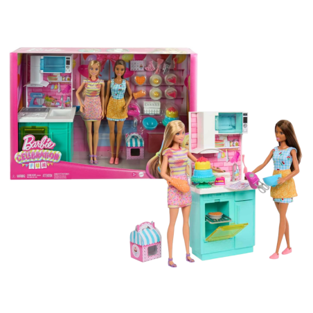 Barbie Horneando Pastel De Cumpleaños De Mattel