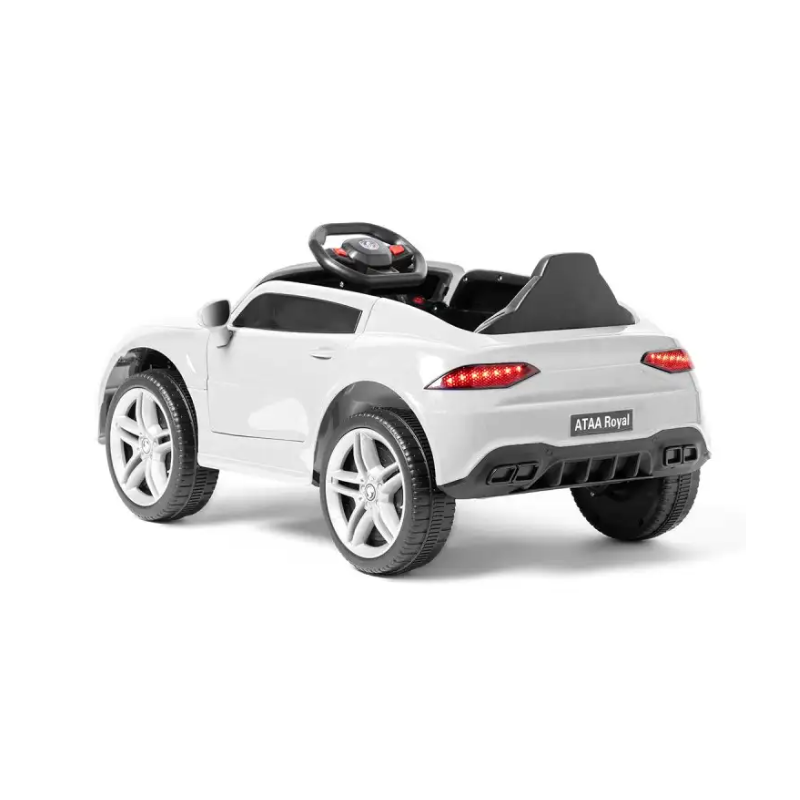 Coche Eléctrico Deportivo Royal Con Mando Blanco 12V