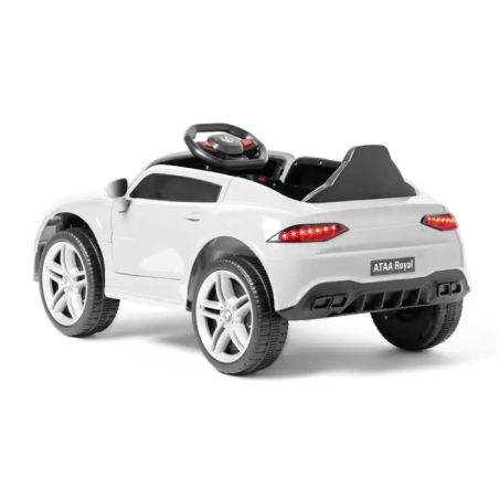 Coche Eléctrico Deportivo Royal Con Mando Blanco 12V