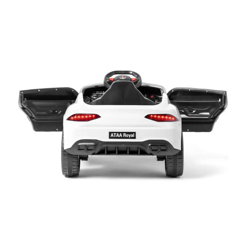 Coche Eléctrico Deportivo Royal Con Mando Blanco 12V