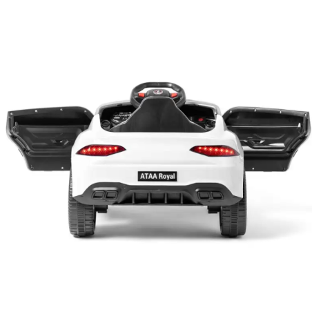 Coche Eléctrico Deportivo Royal Con Mando Blanco 12V