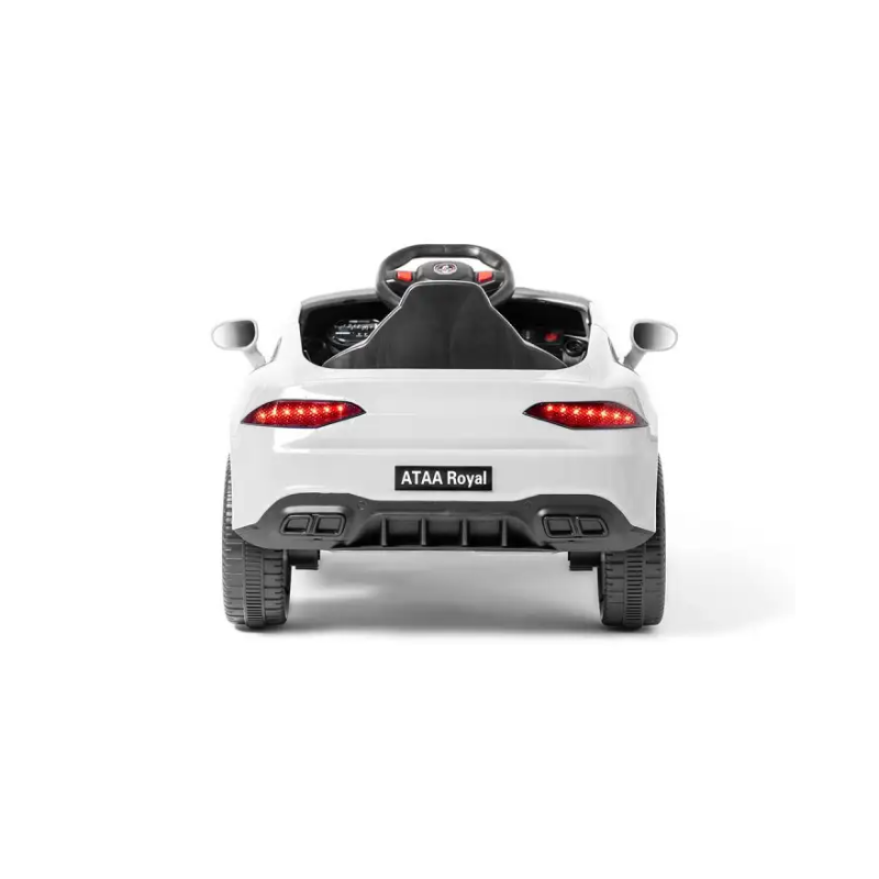 Coche Eléctrico Deportivo Royal Con Mando Blanco 12V