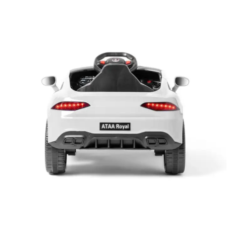 Coche Eléctrico Deportivo Royal Con Mando Blanco 12V