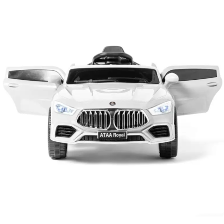 Coche Eléctrico Deportivo Royal Con Mando Blanco 12V