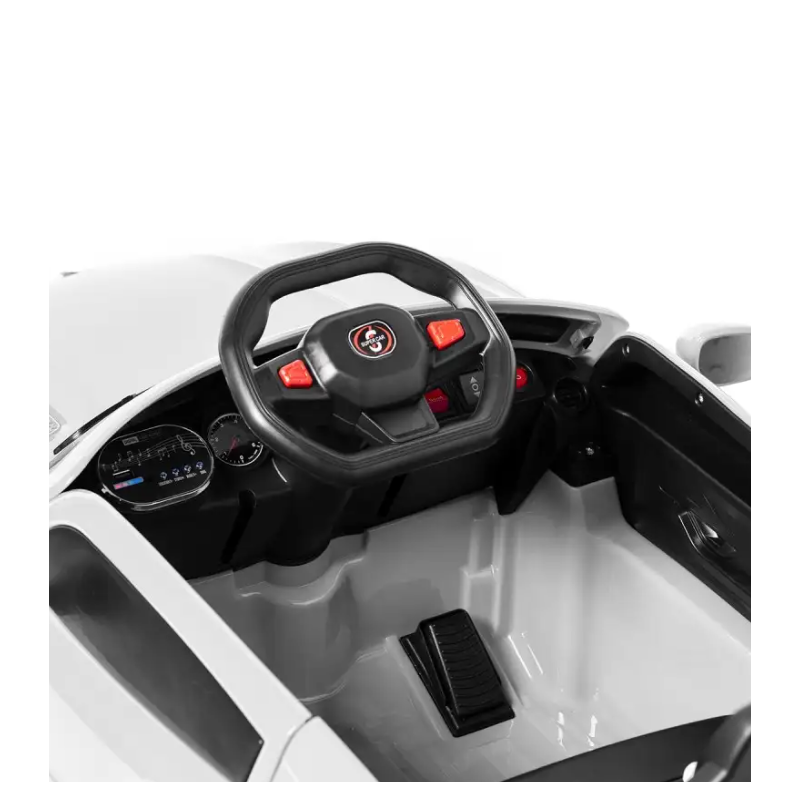 Coche Eléctrico Deportivo Royal Con Mando Blanco 12V