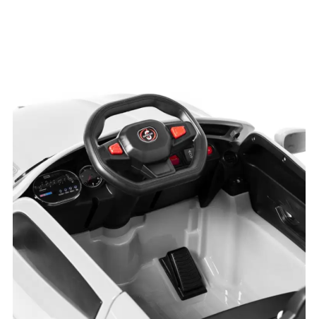 Coche Eléctrico Deportivo Royal Con Mando Blanco 12V