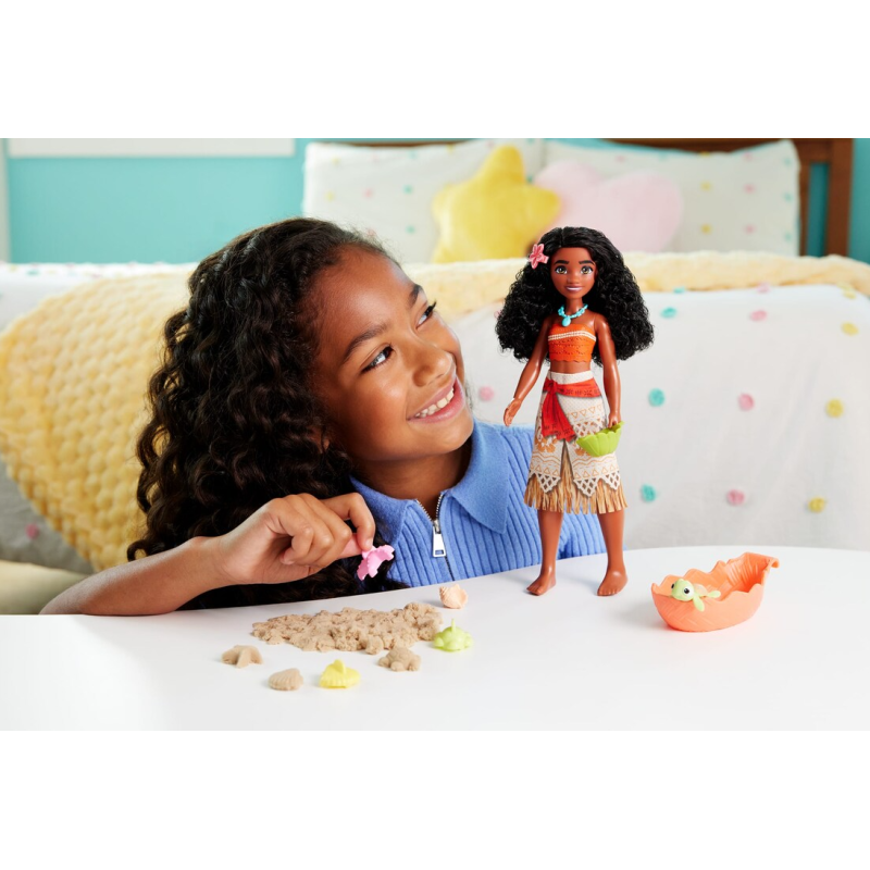 Vaiana Con Animalitos Marinos