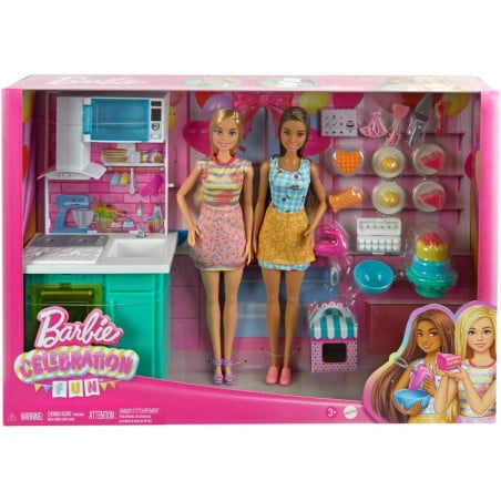 Barbie Horneando Pastel De Cumpleaños
