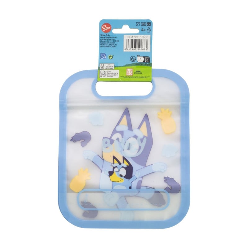 Set Bolsas Con Cierre Zip Bluey