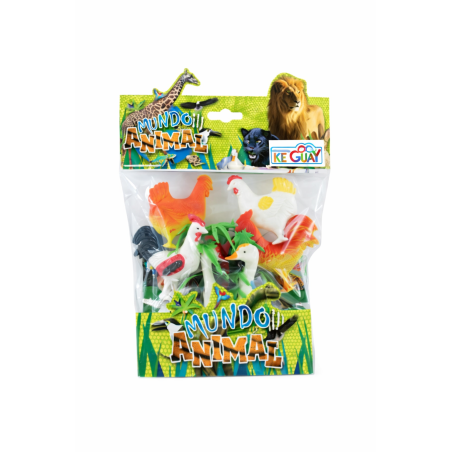 Pack Animales Salvajes Y De Granja De Eurojueguetes