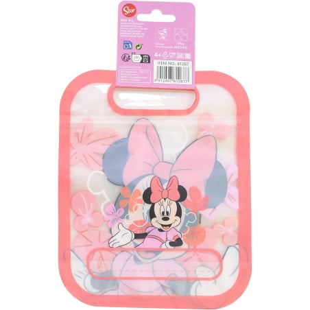 Set 4 Bolsas Con Cierrre Zip Minnie Mouse