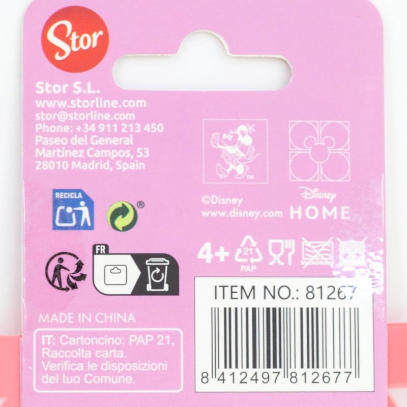 Set 4 Bolsas Con Cierrre Zip Minnie Mouse