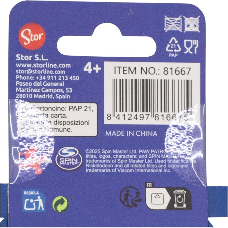 Set 4 Bolsas Con Cierre Zip Paw Patrol