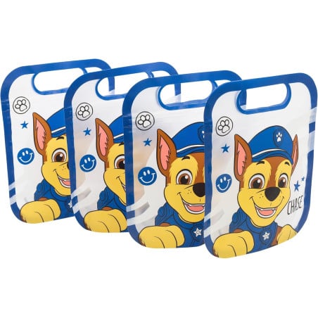 Set 4 Bolsas Con Cierre Zip Paw Patrol