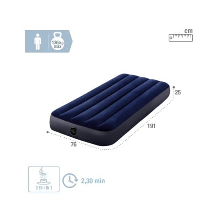 Colchón Hinchable Individual Classic Downy INTEX