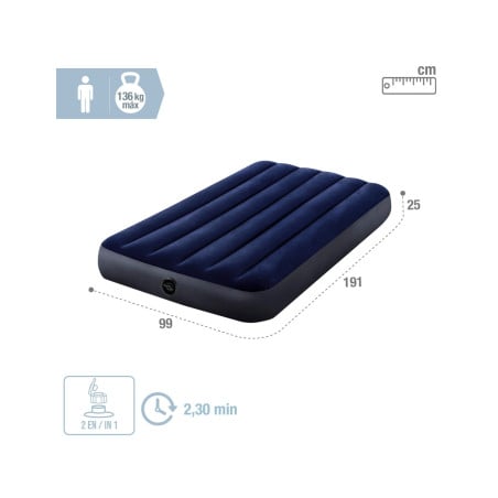 Colchón Hinchable Dura-Beam Intex Classic Downy